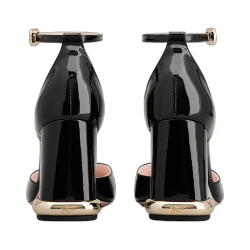 Buckle Detailed Square Toe Pumps