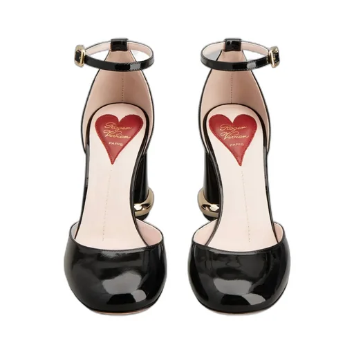 Buckle Detailed Square Toe Pumps