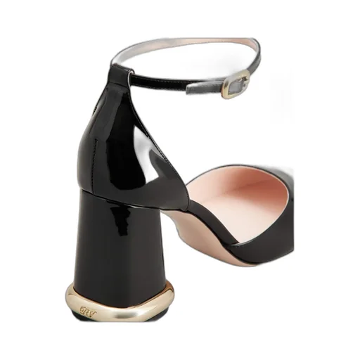 Buckle Detailed Square Toe Pumps