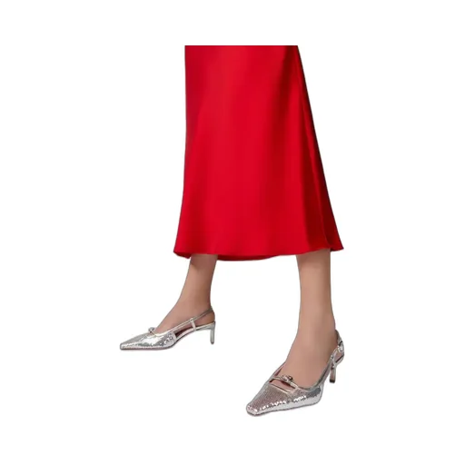 Mini Buckle Slingback Pumps