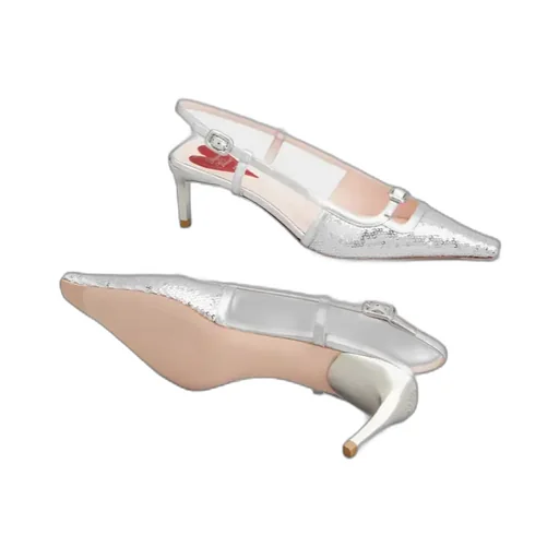 Mini Buckle Slingback Pumps