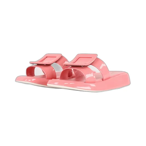 Vivier Leather Slides