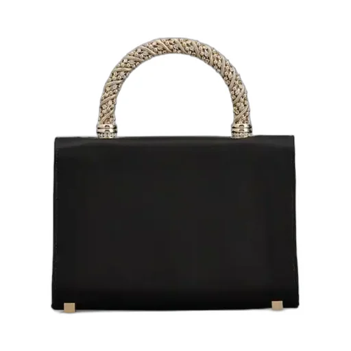 Embellished Foldover Top Tote Bag