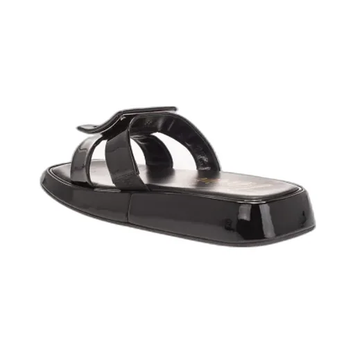 Slide Button-Down Sandals