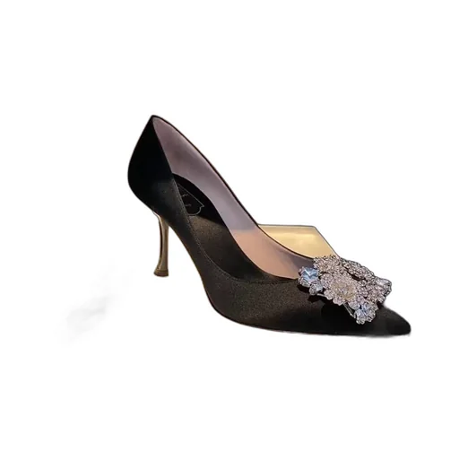 Bouquet Strass 85Mm Buckle Pumps