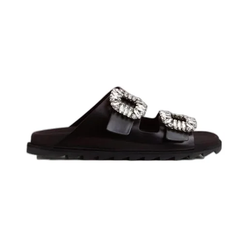 Slidy Viv' Buckle Open Toe Mules
