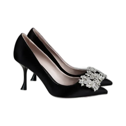 Bouquet Strass 85Mm Buckle Pumps