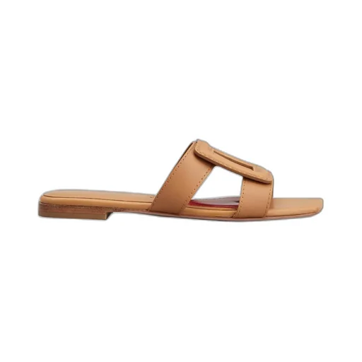 Stitching Buckle Mules