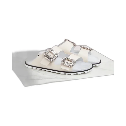 Slidy Viv' Buckle Open Toe Mules