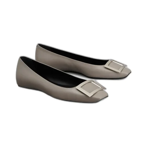 Trompette Buckle Ballerina Flats