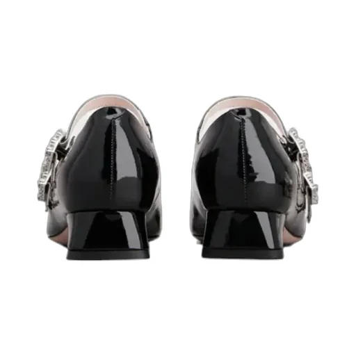 TrÉS Vivier Strass Buckle Mini Babies Ballerinas