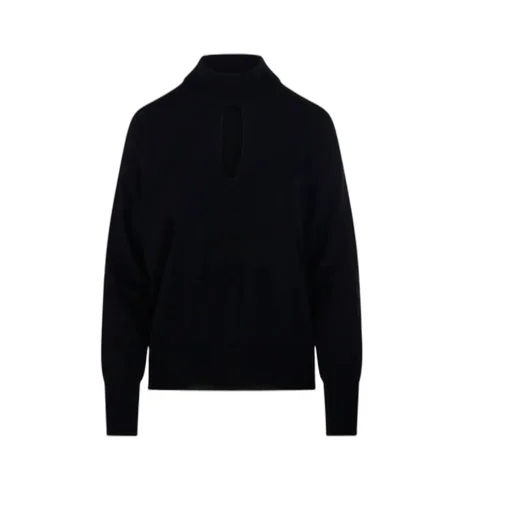 Cut-Out High Neck Knitwear