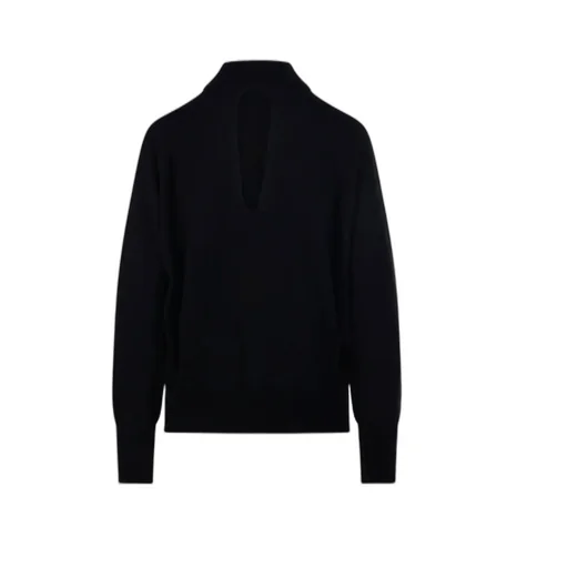 Cut-Out High Neck Knitwear