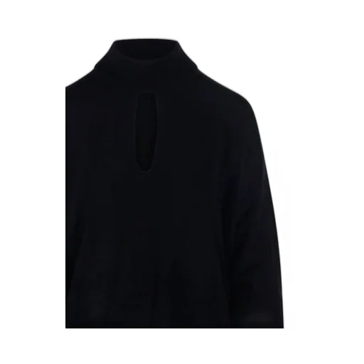 Cut-Out High Neck Knitwear