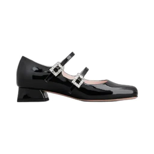 TrÉS Vivier Strass Buckle Mini Babies Ballerinas