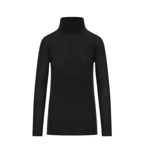 Ribbed Turtleneck Cashmere Sweater