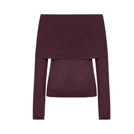 Boat-Neck Ribbed Sweater