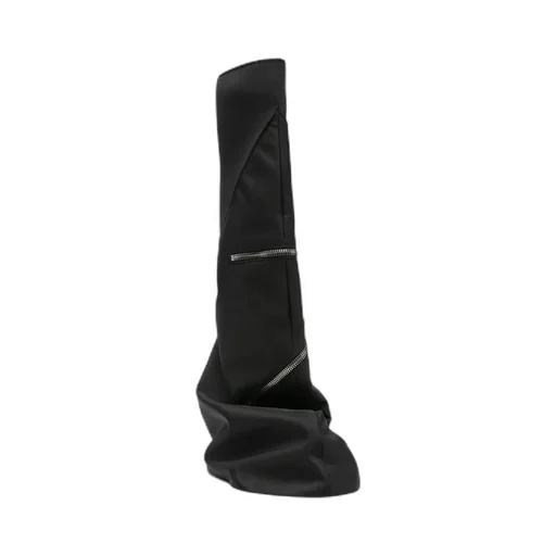 Zipper-Detail Boots