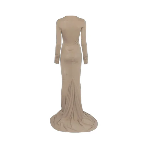 Long Sleeved Floor-Length Dress