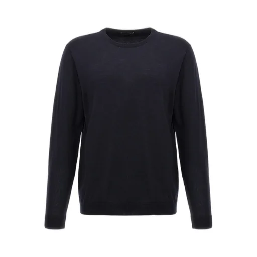 Ribbed Round-Neck Sweater