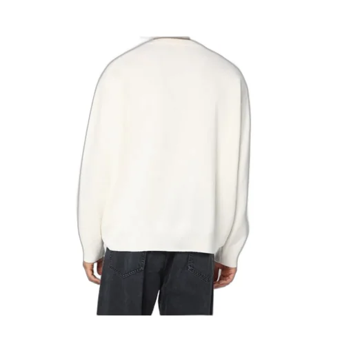 Round-Neck Rib Knit Sweater