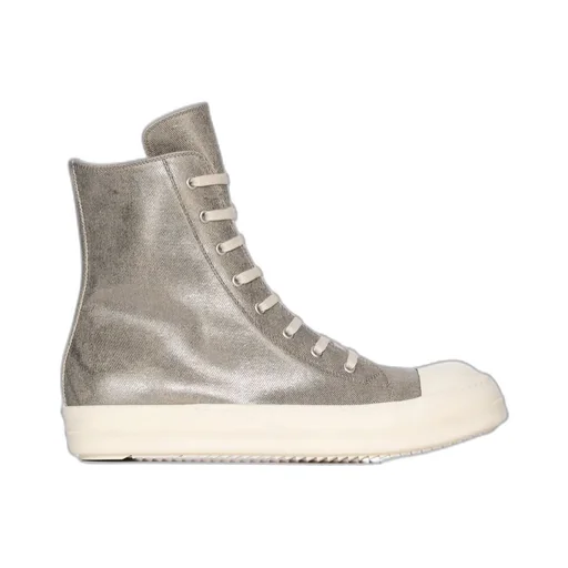 Round Toe High-Top Sneakers