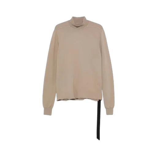 Mock-Neck Frayed-Hem Sweater