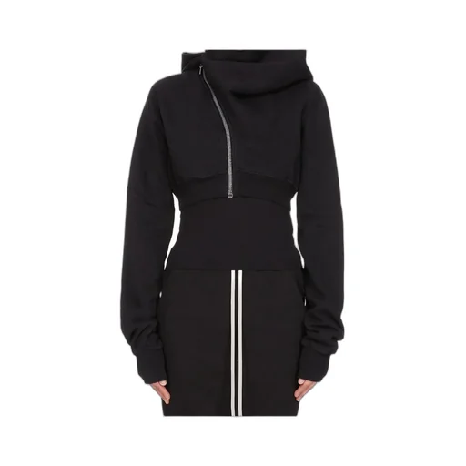 Mountain Crop Zip-Front Hoodie