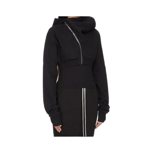 Mountain Crop Zip-Front Hoodie
