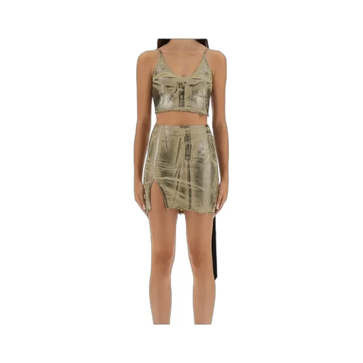 Frayed Metallic Top