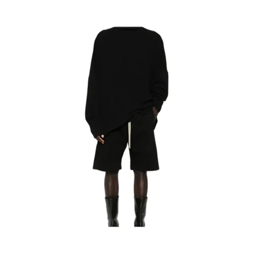 Straight Hem Drawstring Shorts