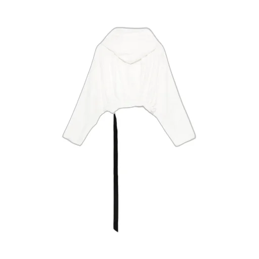 Elasticated-Hem Hoodie