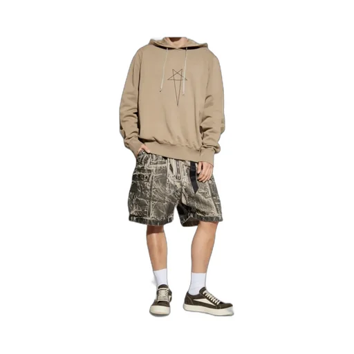 Strapped Drawstring Hoodie