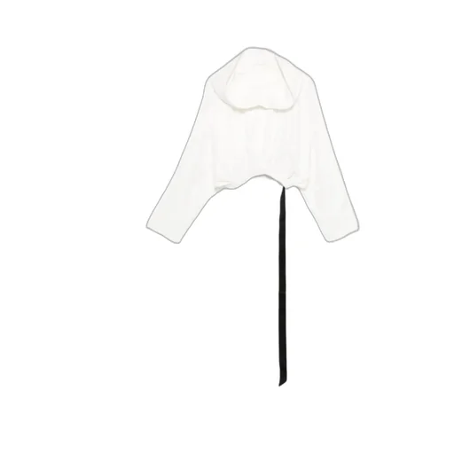 Elasticated-Hem Hoodie