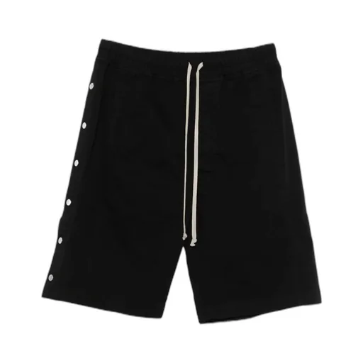 Straight Hem Drawstring Shorts