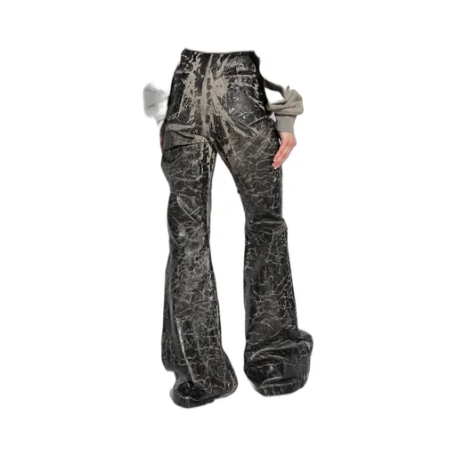 Hight-Waist Distressed Pants