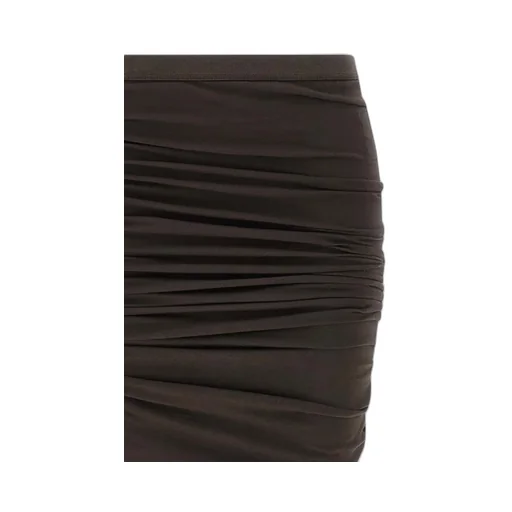 Front-Slit Drawstring Long Skirt
