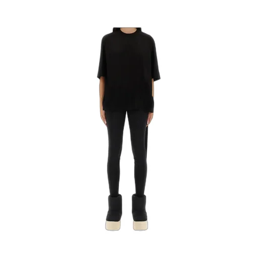 Short-Sleeve Draped-Hem Top