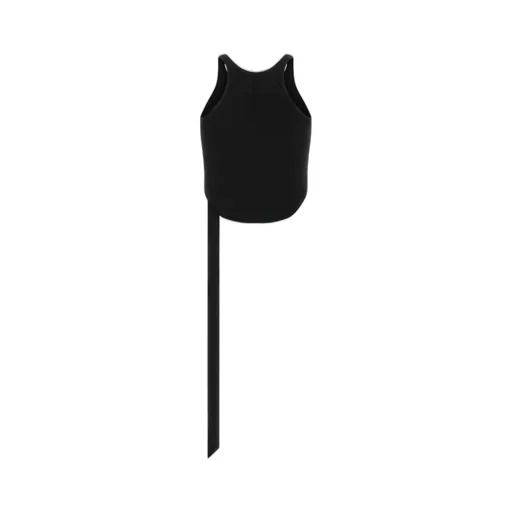 Raw-Hem Tie-Detail Tank Top
