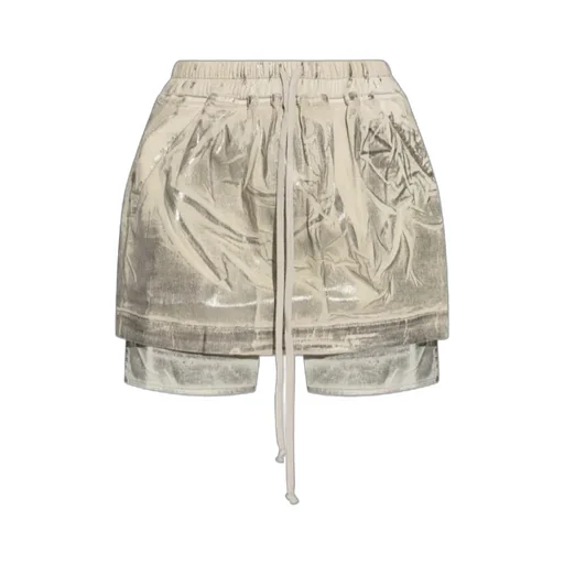 Metallic-Effect Layered Skirt