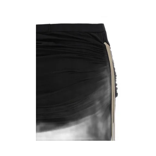 Drawstring Side-Slit Maxi Skirt