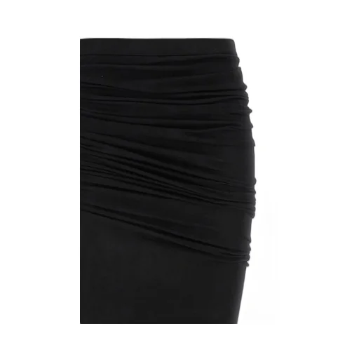 Drawstring Side-Slit Maxi Skirt