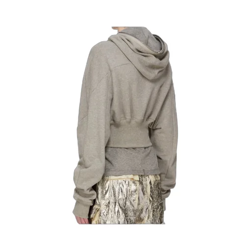 Zipped Cropped Hoodie