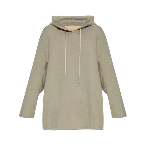 Frayed-Hem Hooded Sweatshirt