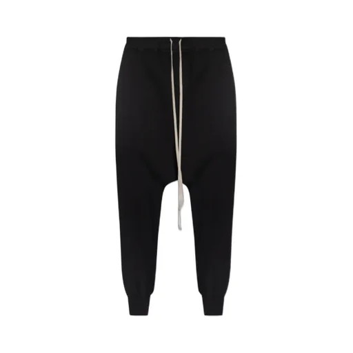 Cotton Drop-Crotch Trousers