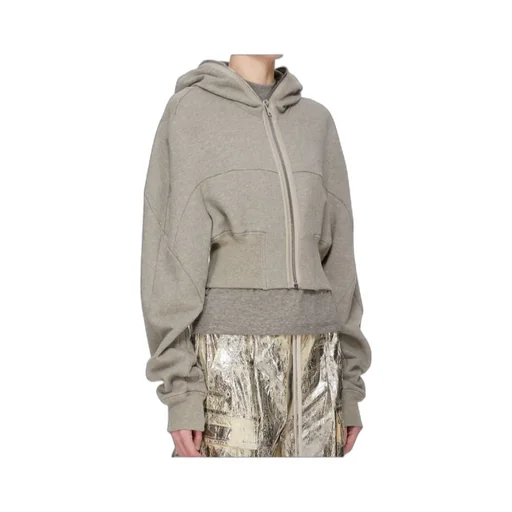 Zipped Cropped Hoodie
