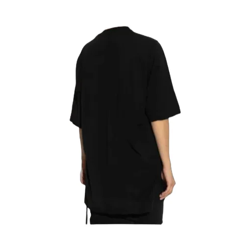 Short-Sleeve Draped-Hemline Top