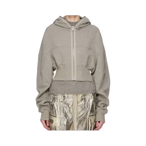 Zipped Cropped Hoodie