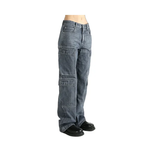 Denim Cargo Pants