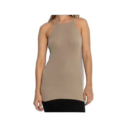Ribbed Racer-Back Tank Top